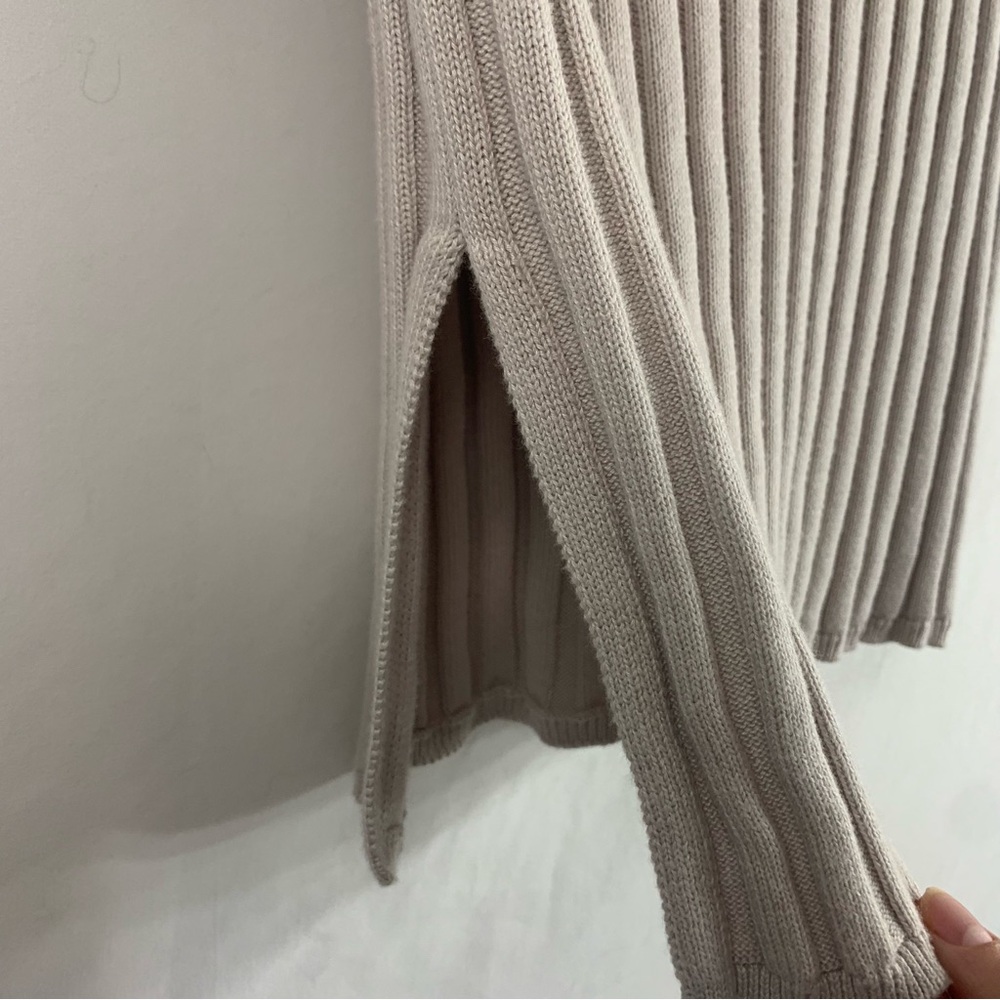 2 PIECE SET Industry Ribbed Knit Neutral Tank Top and Maxi Skirt, size M NEW - Picture 9 of 16